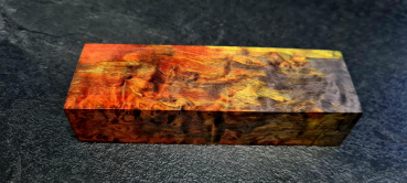 Preview: Stabilisierte Maserbirke gelb-rot limitierte Edition (3GRB)